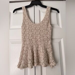 Pins & Needles Cream Textured Tank Top